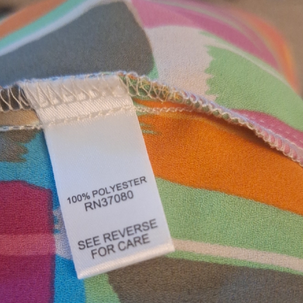 Cato Multicolor Brushstroke Blouse - image 8